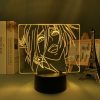 3d Lamp Anime Attack on Titan Annie Leonhart for Room Decor Light Battery Powered Child Birthday - Anime Gifts Store