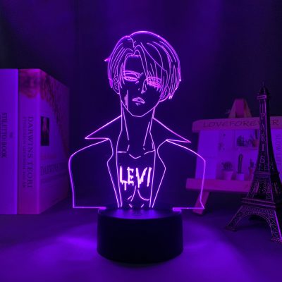 3d Led Lamp Anime Attack on Titan Fanart Edited for Home Decorative Nightlight Kids Birthday Gift - Anime Gifts Store