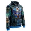 Abstract Gundam AOP Hoodie 3D RIGHT Mockup - Anime Gifts Store