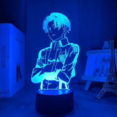 Acrylic Table Lamp Anime Attack on Titan for Home Room Decor Light Cool Kid Child Gift 1 - Anime Gifts Store