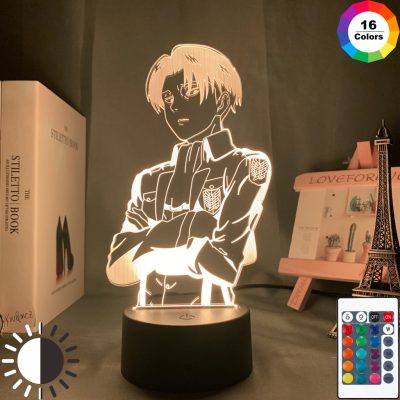 Acrylic Table Lamp Anime Attack on Titan for Home Room Decor Light Cool Kid Child Gift - Anime Gifts Store