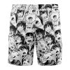 Ahegao Anime Collage Hawaiian Shorts BACK Mockup 1 - Anime Gifts Store