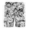 Ahegao Anime Collage Hawaiian Shorts FRONT Mockup 1 - Anime Gifts Store