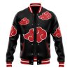 Akatsuki Pattern Naruto Varsity Jacket FRONT Mockup - Anime Gifts Store