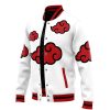 Akatsuki White Pattern Naruto Varsity Jacket F RIGHT Mockup - Anime Gifts Store