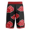 Akatsuki Basketball Shorts BACK Mockup - Anime Gifts Store