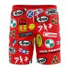 Akira Full Decals Hawaiian Shorts Mockup Knot - Anime Gifts Store