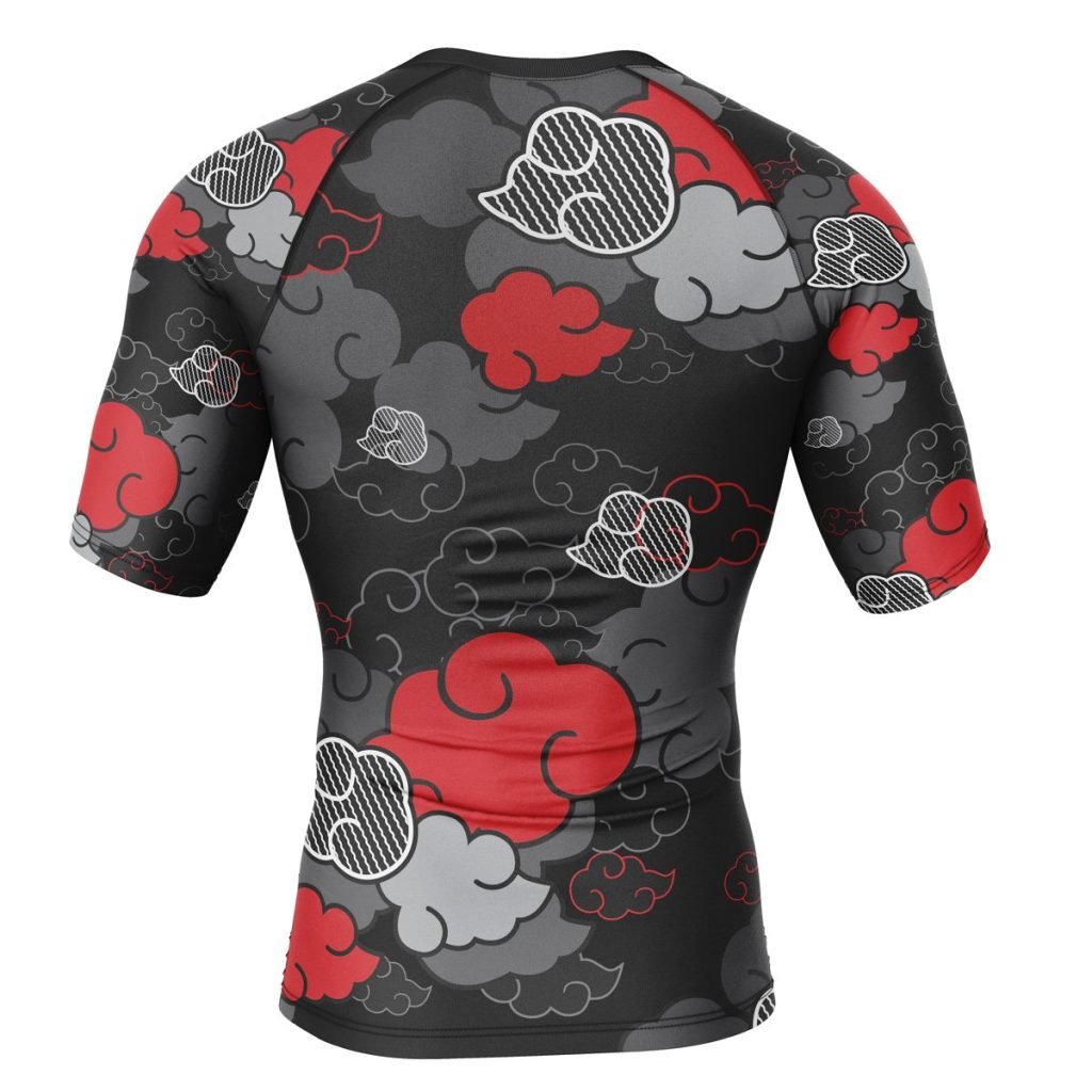 Aloha akatsuki Short Sleeve Rash Guard back - Anime Gifts Store