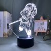 Anime Led Night Light Fairy Tail Erza Scarlet Figure for Bedroom Decor Light Battery Powered Birthday 3 - Anime Gifts Store