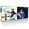 Anime Mouse Pad Rgb Hunter X Hunter Laptop Accessories Gaming Mousepad Gamer Keyboard Mat Deskmat Desk 4 - Anime Gifts Store