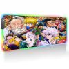 Anime Mouse Pad Rgb Hunter X Hunter Laptop Accessories Gaming Mousepad Gamer Keyboard Mat Deskmat Desk 5 - Anime Gifts Store