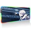 Anime Mouse Pad Rgb Hunter X Hunter Laptop Accessories Gaming Mousepad Gamer Keyboard Mat Deskmat Desk 7 - Anime Gifts Store