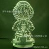 Anime One Piece 3D LED Night Light Luffy Roronoa Zoro Nico Pirate Ship Illusion Table Lamp 12 - Anime Gifts Store