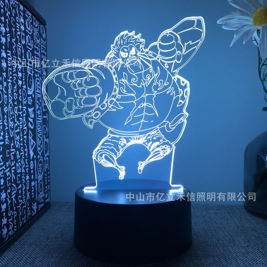 Anime One Piece 3D LED Night Light Luffy Roronoa Zoro Nico Pirate Ship Illusion Table Lamp 7 - Anime Gifts Store