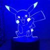 Anime Pokemon Lamp Figure Pikachu Psyduck Lucario Eevee 3D Led Night Light Child Gift Color Changing 18 - Anime Gifts Store