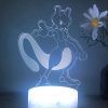 Anime Pokemon Lamp Figure Pikachu Psyduck Lucario Eevee 3D Led Night Light Child Gift Color Changing 3 - Anime Gifts Store