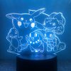 Anime Pokemon Lamp Figure Pikachu Psyduck Lucario Eevee 3D Led Night Light Child Gift Color Changing 5 - Anime Gifts Store