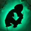 Anime Silhouette Light Avatar Appa Wall Lamp for Living Room Decoration Bedroom Decor Light Manga Avatar - Anime Gifts Store