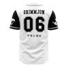 Arrancars Grimmjow Bleach AOP Baseball Jersey AOP Baseball Jersey BACK Mockup - Anime Gifts Store