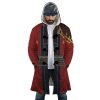 Auron Final Fantasy AOP Hooded Cloak Coat FRONT Mockup - Anime Gifts Store