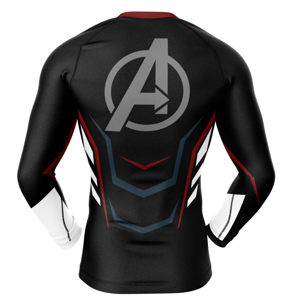 Avengers Compression Shirt Rash Guard back 1 - Anime Gifts Store