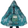 BMO Adventure Time AOP Hooded Cloak Coat MAIN Mockup - Anime Gifts Store