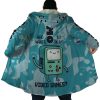 BMO Adventure Time AOP Hooded Cloak Coat NO HOOD Mockup - Anime Gifts Store