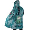 BMO Adventure Time AOP Hooded Cloak Coat SIDE Mockup - Anime Gifts Store