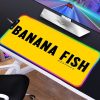 Banana Fish Mouse pad RGB PC Gamer Computer Laptop Anime Keyboard Mouse Mat Luminous Large Mousepad 10 - Anime Gifts Store