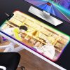 Banana Fish Mouse pad RGB PC Gamer Computer Laptop Anime Keyboard Mouse Mat Luminous Large Mousepad 12 - Anime Gifts Store