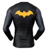 Batman DC Comics Rashguards Long Sleeve BACK Mockup - Anime Gifts Store