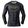 Batman DC Comics Rashguards Long Sleeve FRONT Mockup - Anime Gifts Store