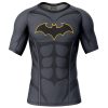 Batman DC Rashguards Short Sleeve FRONT Mockup - Anime Gifts Store