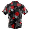 Black Aloha Akatsuki Short Sleeve Hawaiian Shirt FRONT Mockup - Anime Gifts Store