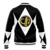 Black Ranger MMPR Varsity Jacket BACK Mockup - Anime Gifts Store