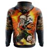 Blazing Bakugo My Hero Academia AOP Hoodie 3D BACK Mockup - Anime Gifts Store