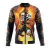 Blazing Bakugo My Hero Academia Bomber Jacket FRONT Mockup - Anime Gifts Store