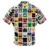 Block Faces Minecraft Short Sleeve Hawaiian Shirt BACK Mockup - Anime Gifts Store