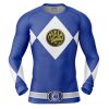 Blue Ranger Compression Shirt Rash Guard front 1 - Anime Gifts Store