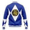 Blue Ranger MMPR Varsity Jacket BACK Mockup - Anime Gifts Store