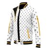 Bruno Bucciarati Pattern JBA Varsity Jacket F RIGHT Mockup - Anime Gifts Store