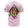 Bulma Pink DBZ AOP Baseball Jersey AOP Baseball Jersey BACK Mockup - Anime Gifts Store