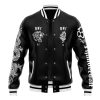 Burn Knuckles Crew L Varsity Jacket FRONT Mockup - Anime Gifts Store