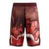 Burning Attack on Titan Basketball Shorts BACK Mockup - Anime Gifts Store