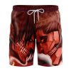 Burning Attack on Titan Hawaiian Shorts FRONT Mockup Knot - Anime Gifts Store