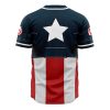 Captain America Marvel AOP Baseball Jersey BACK Mockup - Anime Gifts Store