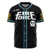 Company 8 V1 Fire Force AOP Baseball Jersey FRONT Mockup - Anime Gifts Store