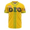 Dio JBA AOP Baseball Jersey FRONT Mockup - Anime Gifts Store