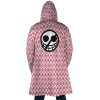 Donquixote Pirates Doflamingo OP AOP Hooded Cloak Coat BACK Mockup - Anime Gifts Store