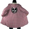 Donquixote Pirates Doflamingo OP AOP Hooded Cloak Coat NO HOOD Mockup - Anime Gifts Store